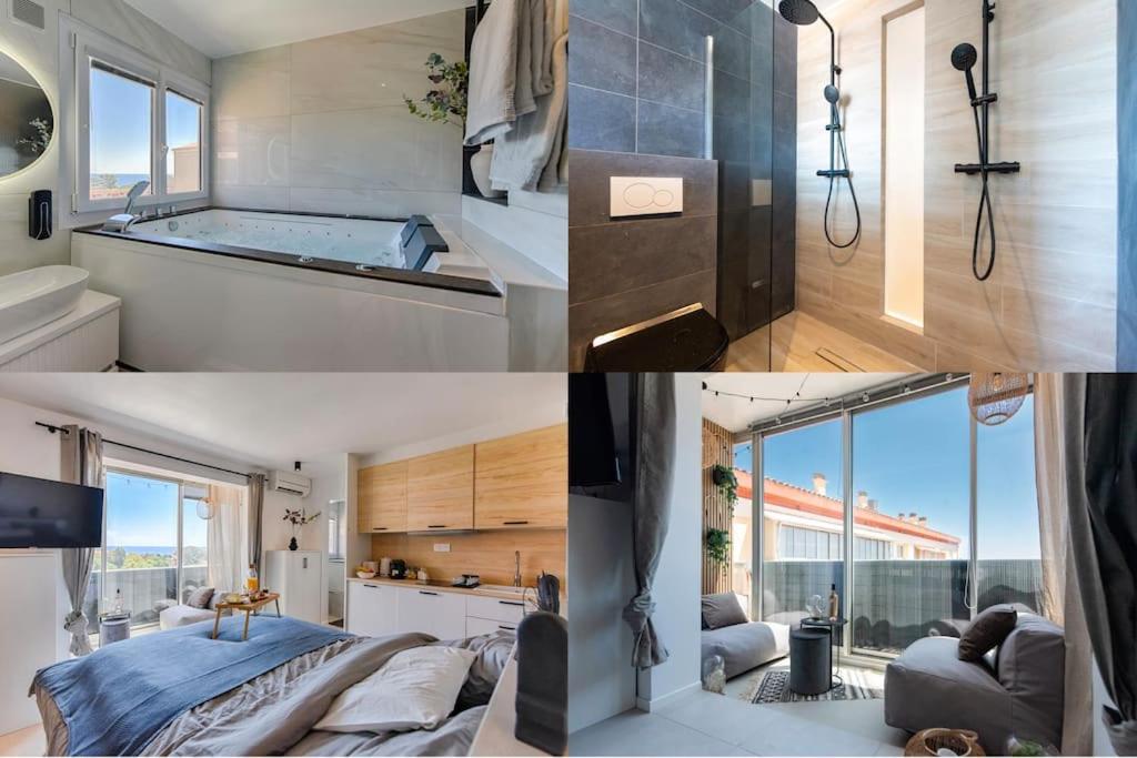 Sea view & spa suite: 3min beach - 2