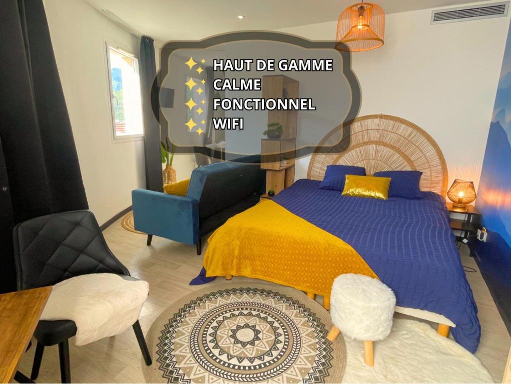 [L’Écrin] Studio equipé avec vue panoramique, Lurdy