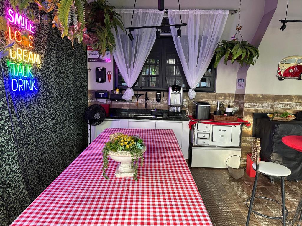 Kitchen, UFSC Guest House in Florianopolis