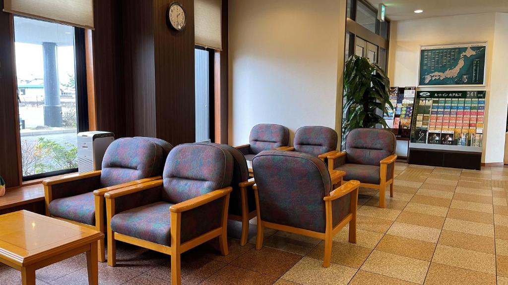 Lobby, Hotel Route Inn Akita Tsuchizaki in Akita