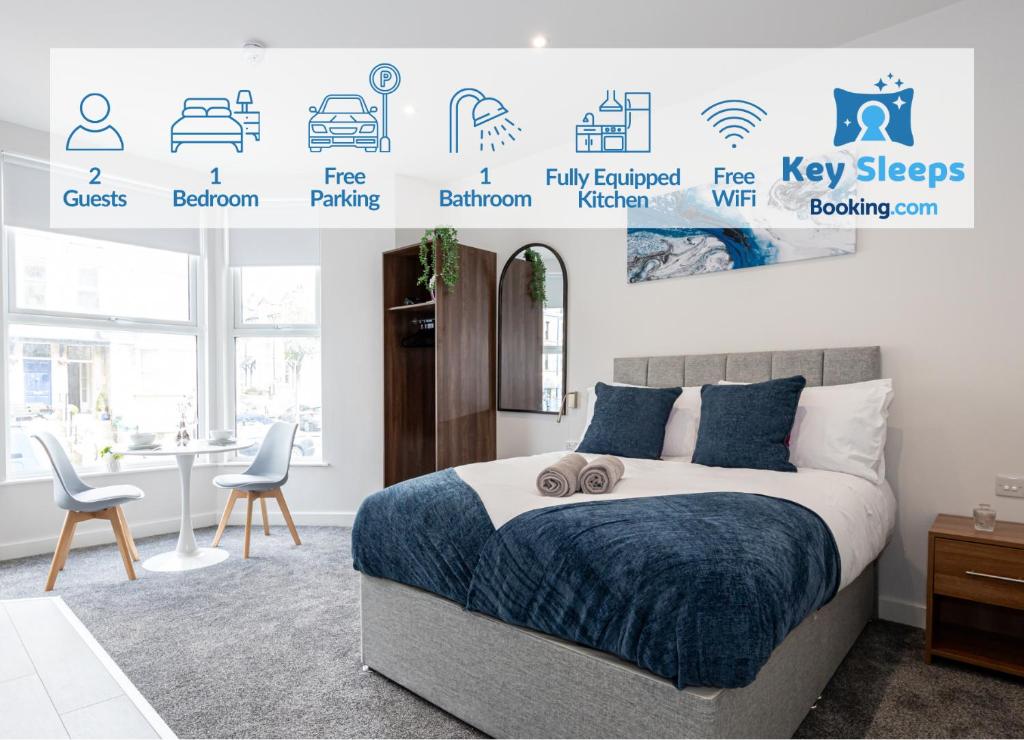 Morecambe Bay Studio Flats Free Parking Beach Front, Morecambe