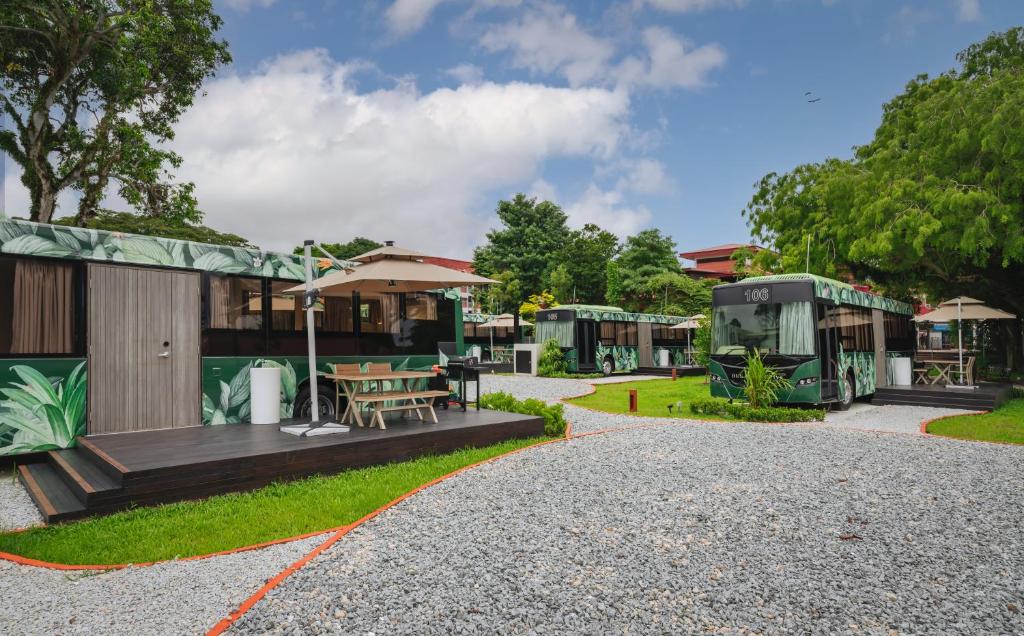 The Bus Collective is one of the most unique hotels near Changi Airport