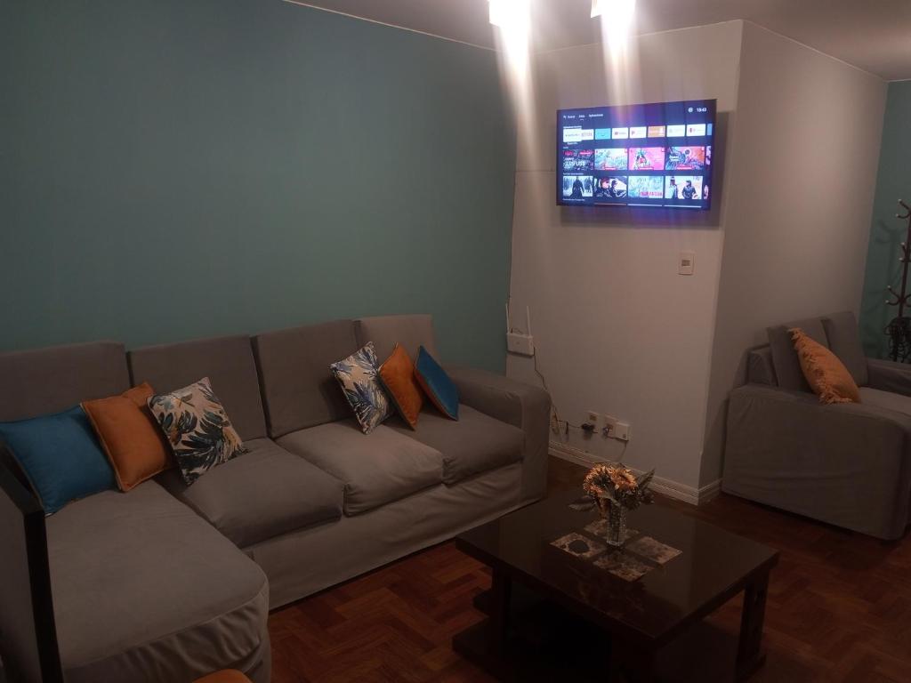 Departamento amoblado, y Céntrico en la Ciudad de La Paz