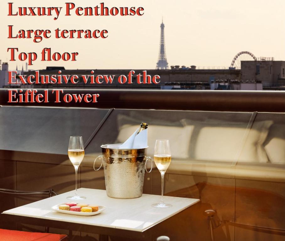 Luxury Penthouse Eiffel Tower view, Issy-les-Moulineaux