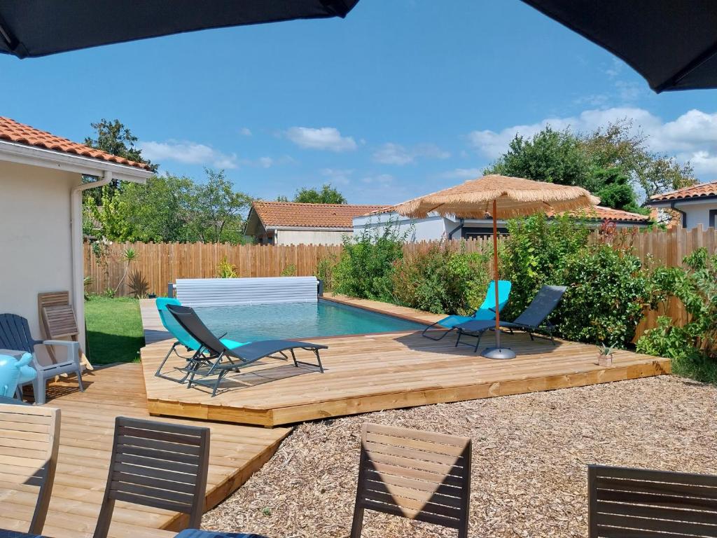 Mimizan Jolie maison moderne avec piscine chauffée 4 Ch et jardin - 2