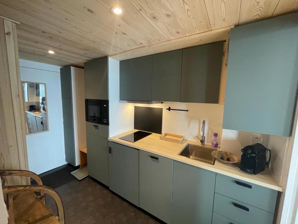 Studio rénové avec Balcon, Pieds des pistes, WIFI - FR-1-502-552 - 2