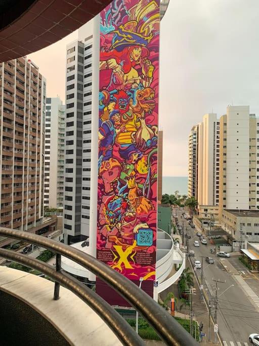 Espaçoso 2 rooms, ampla varanda perto do mar, Fortaleza