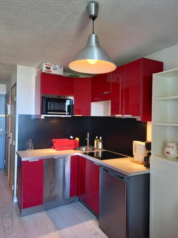 Studio 4pers pied des pistes parking sous sol