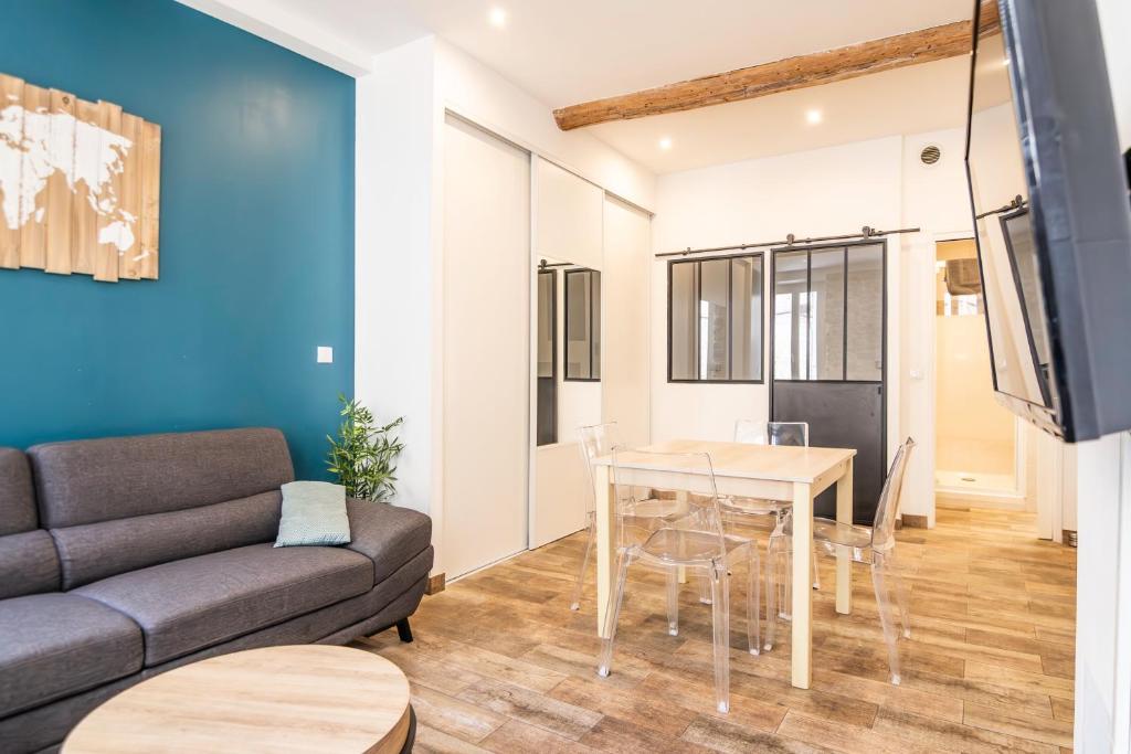 Parking inclus Vieil Antibes 200m mer Climatise 4 personnes - 4