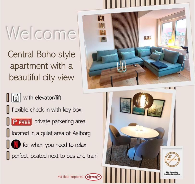 Central Nordic style apartment in Aalborg, Aalborg
