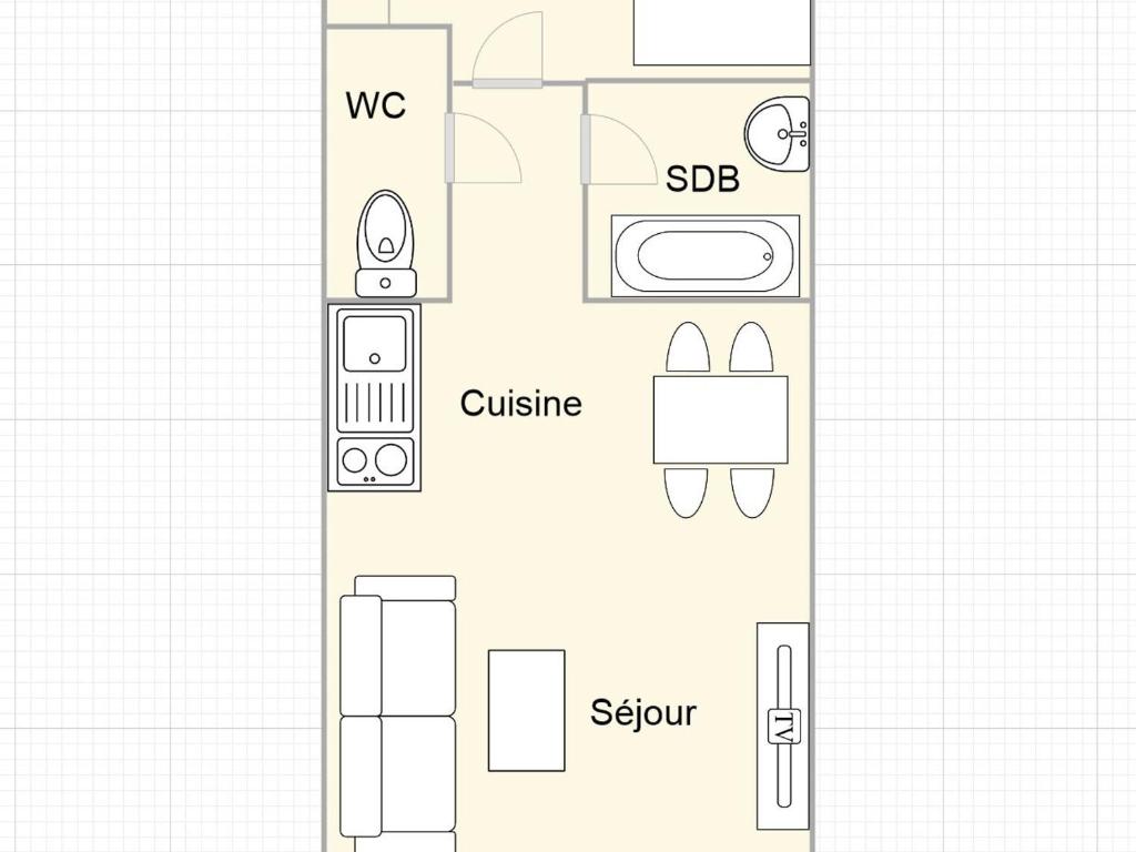Studio confortable Les Saisies 4 personnes - 3