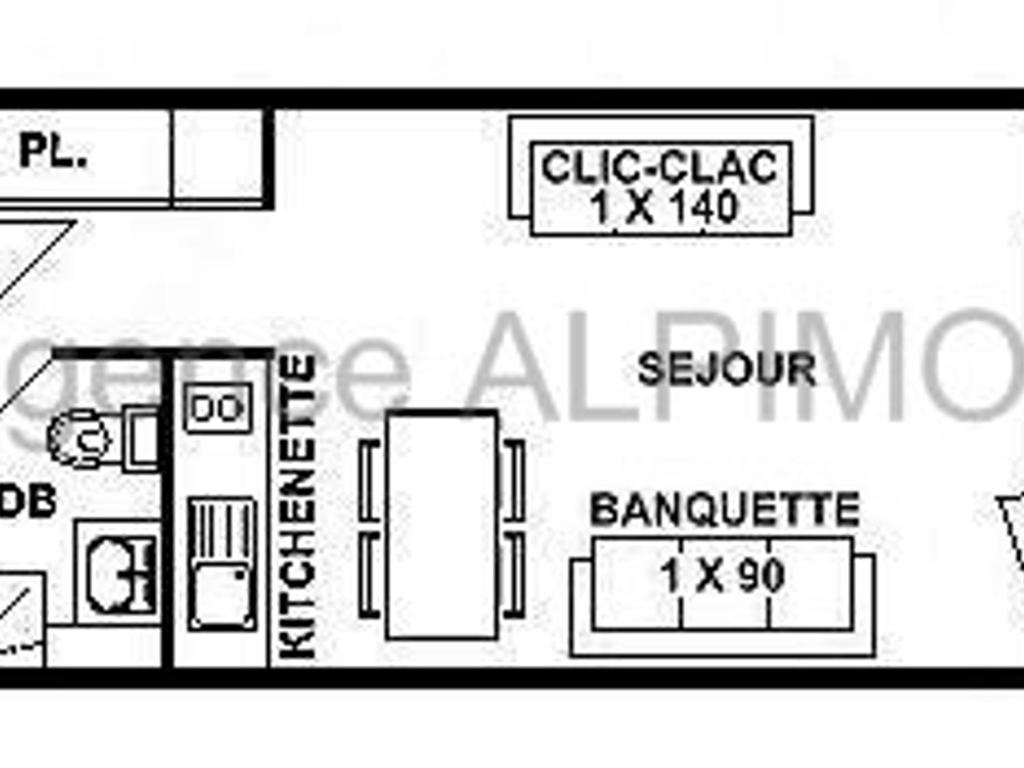 Studio confortable Les Saisies pour 3 personnes - 3