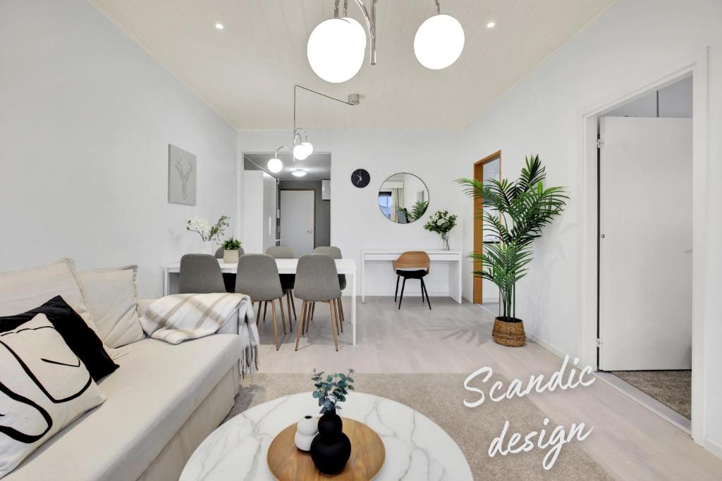 Design apartment in city center with free parking, Rovaniemi