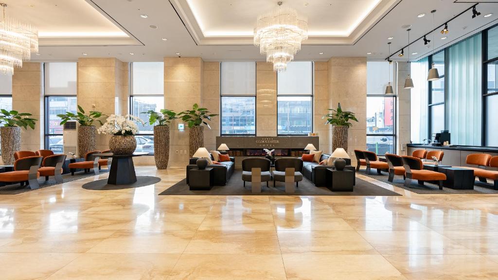 글로스터호텔 전주의 로비 및 인테리어