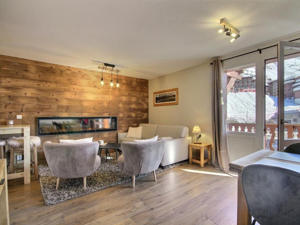 Appartement rénové 3 pièces avec balcon et cheminée, Belle Plagne - FR-1-455-254 - 1