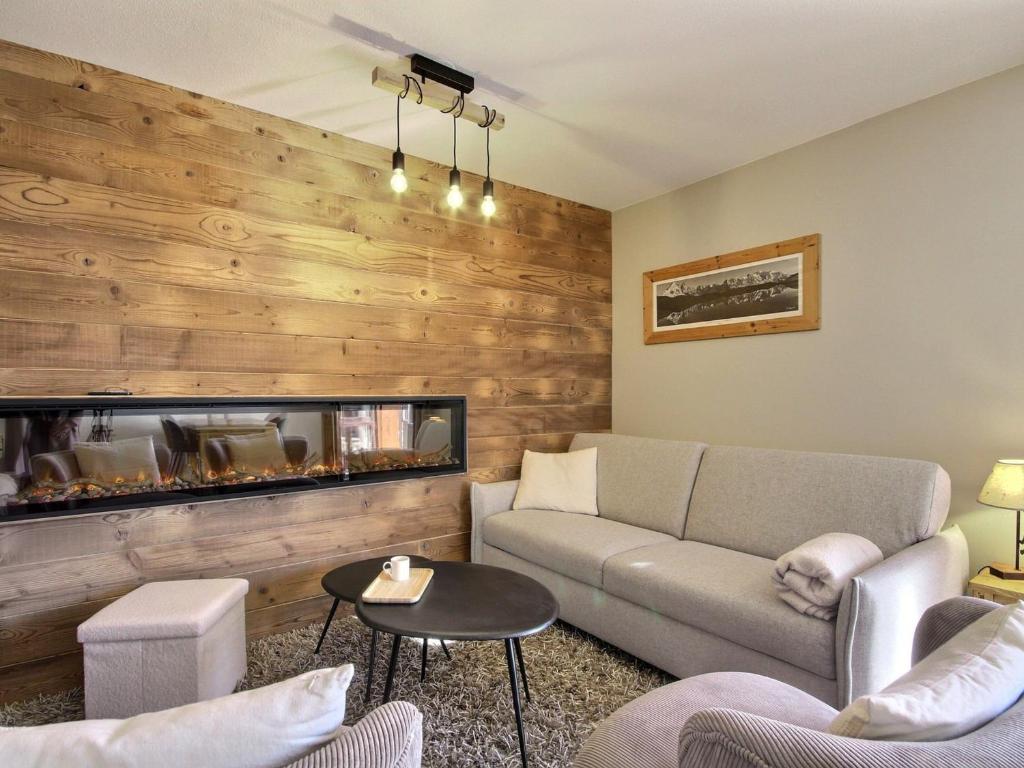 Appartement rénové 3 pièces avec balcon et cheminée, Belle Plagne - FR-1-455-254 - 3
