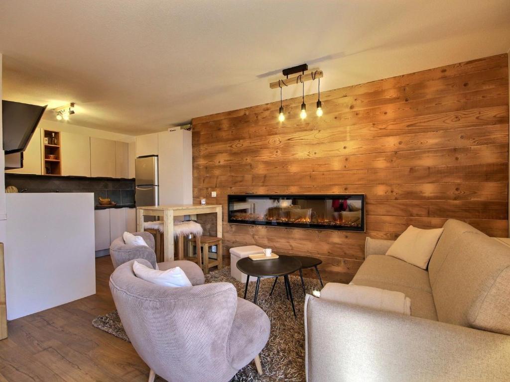 Appartement rénové 3 pièces avec balcon et cheminée, Belle Plagne - FR-1-455-254 - 5