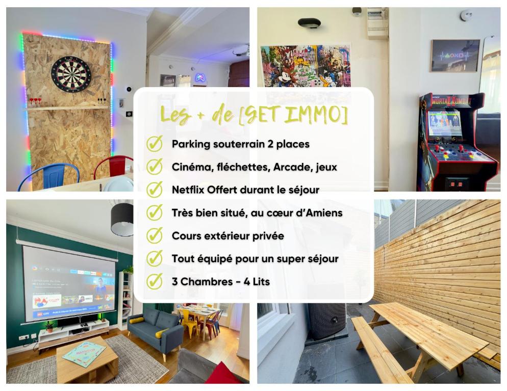 Maison 3ch - Cinéma - Game Room - Parking - Gare - 2