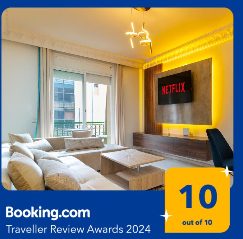 Gueliz Great Apt with Pool Self Check In 24 7 Security, Marakéš