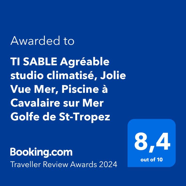 "TI SABLE" Agréable studio climatisé, Jolie Vue Mer, Piscine à Cavalaire sur Mer Golfe de St-Tropez - 2
