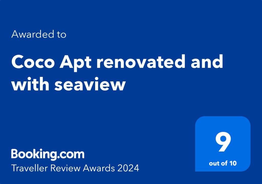 Coco Apt renovated and with seaview - 2