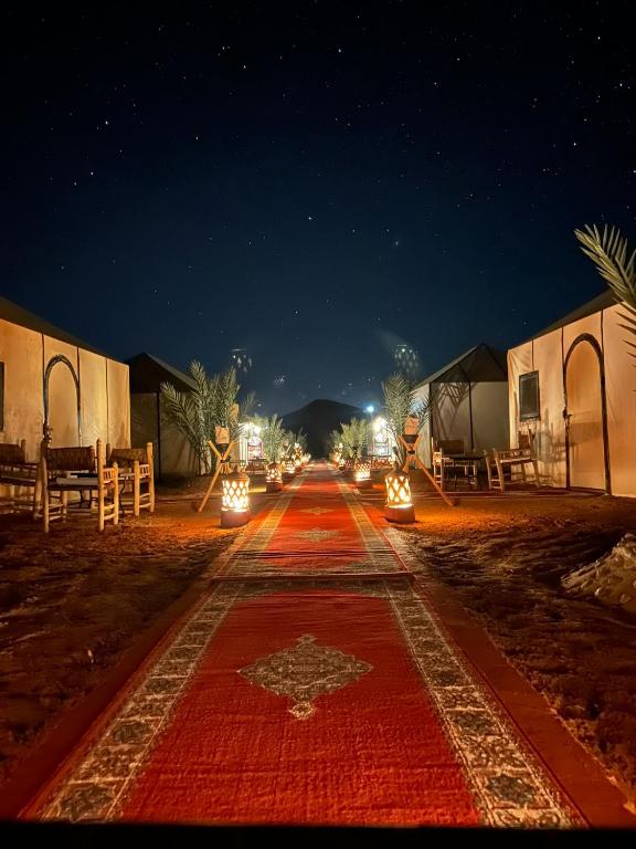 Exterior view, Sahara Tours luxury camp in Merzouga