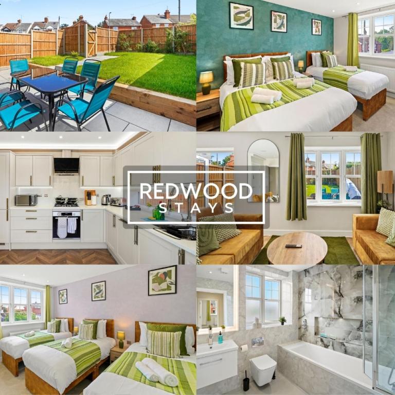 Brand New Modern Houses For Contractors & Families with Free Parking, Free WiFi & Netflix By Redwood Stays, Farnborough