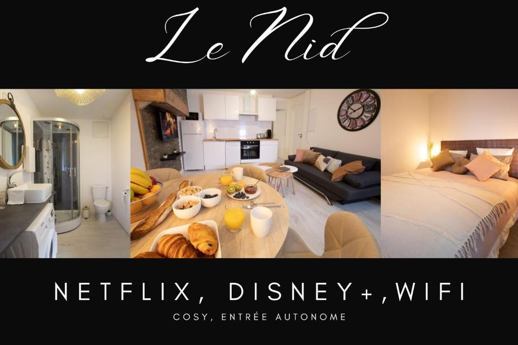Le Nid 3 étoiles Wifi, Netflix, Disney, Coeur de Bastide, Villefranche-de-Rouergue