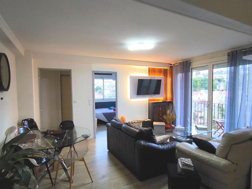 Chez Jean-Claude, vue panoramique au réveil, Poitiers