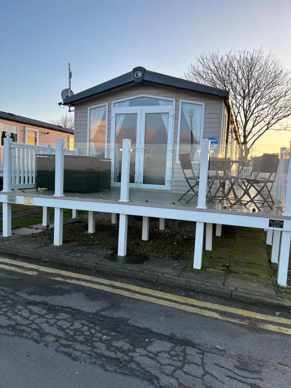 Sea view luxury caravan, Filey