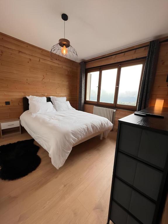 Vue Mont blanc, ski et village - 3