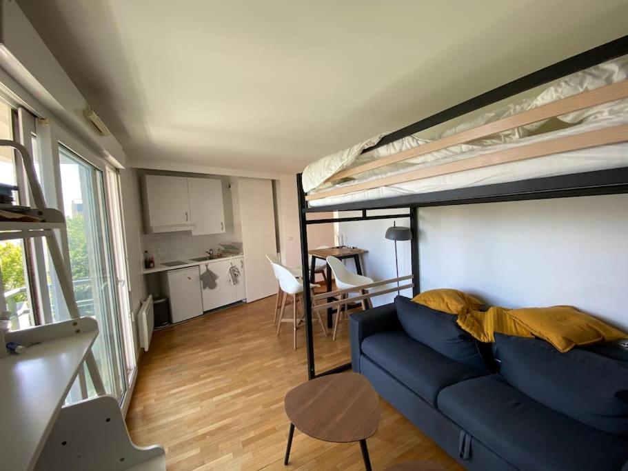 Beau studio spacieux et calme dans résidence de standing, Boulogne-Billancourt