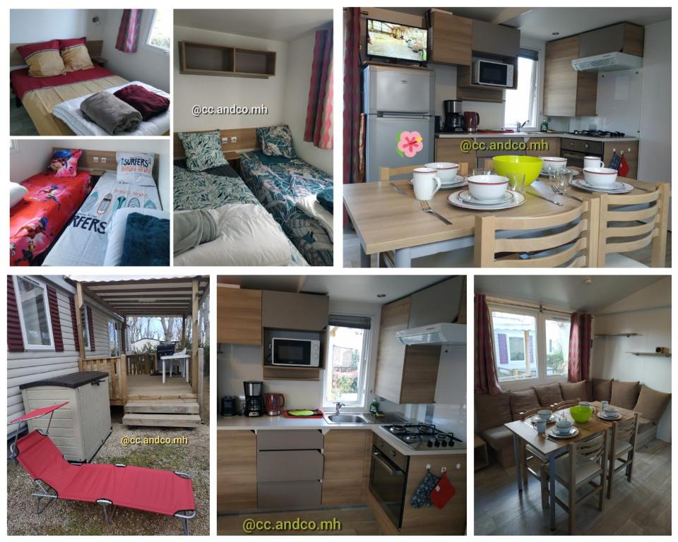 Super Mobile-Home Hibiscus climatisé Top confort Camping Fun 4* - 2