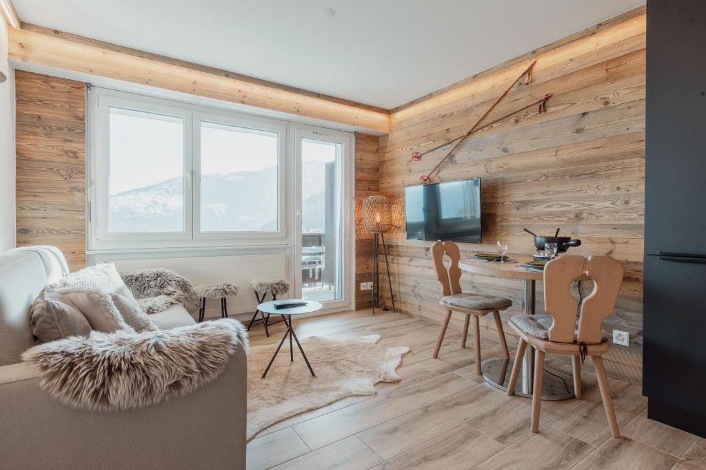 Charmant studio avec une vue imprenable, Nendaz