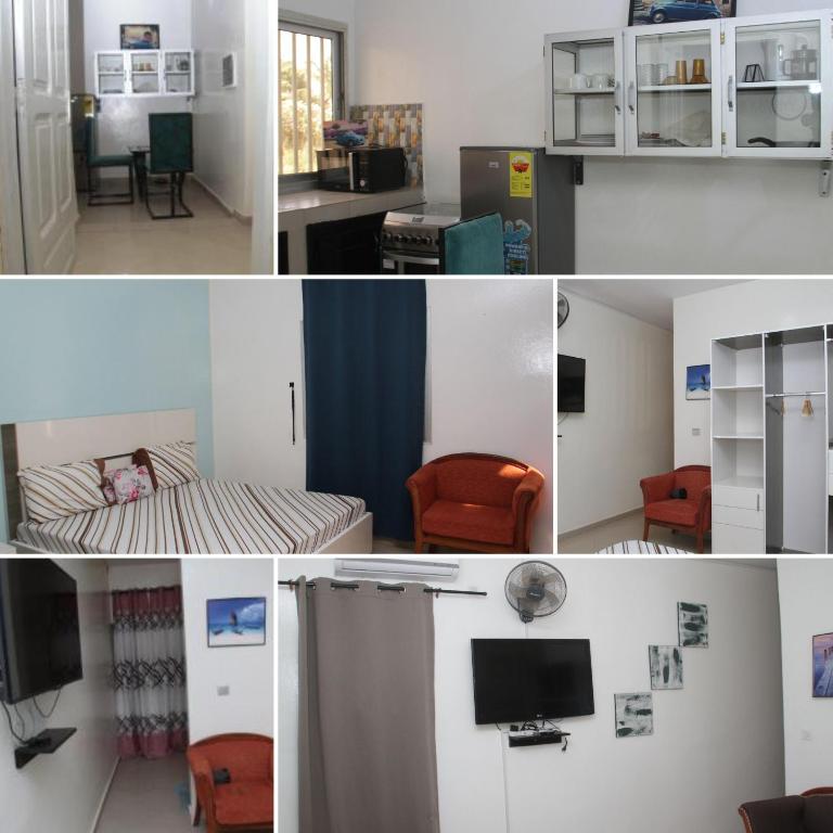  Le Nid Douillet , un fabuleux studio, calme, cosy et bien climatisé au centre de saly, Saly Portudal