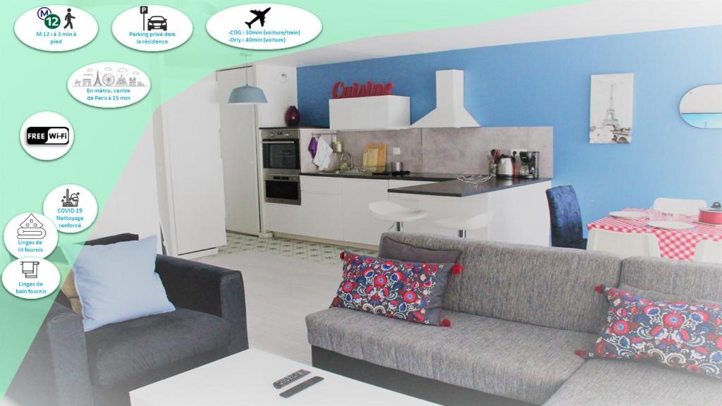 Logement familial tout équipé (1 station de Paris) - 1