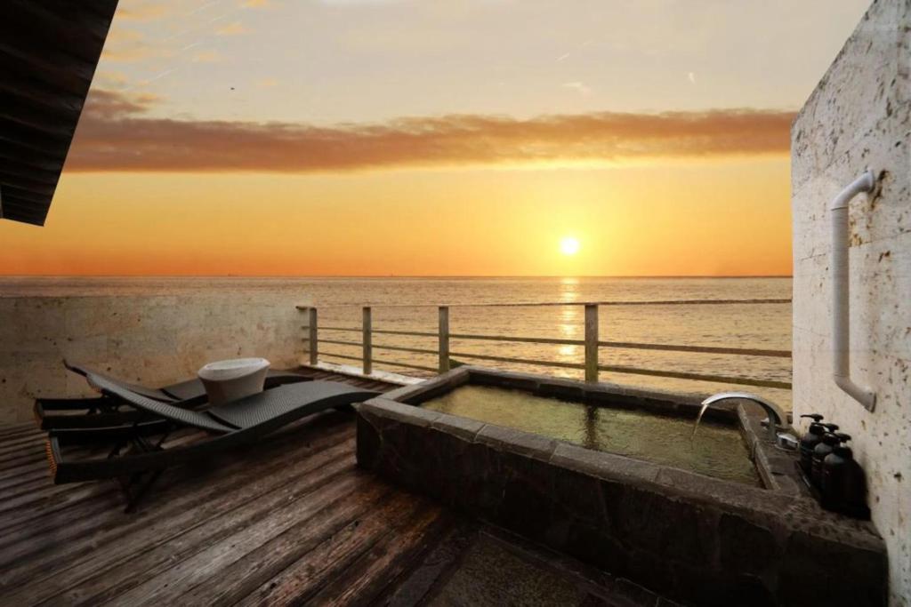 Bathroom, Hyakuna Garan in Okinawa Main island