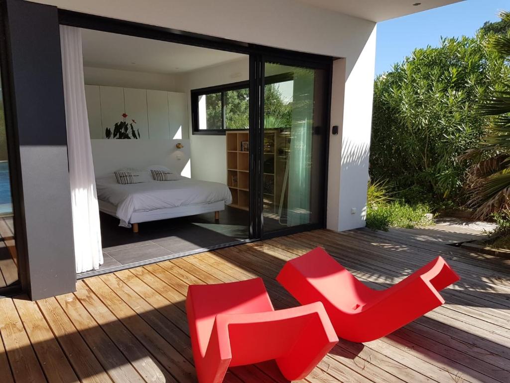 Villa CALIFORNIA Piscine chauffée 14x4m Moulleau Abatilles 10 pers - 5