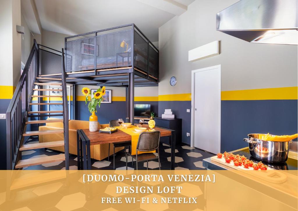 [Duomo-Porta Venezia] Design Loft Giallo 2, Milán