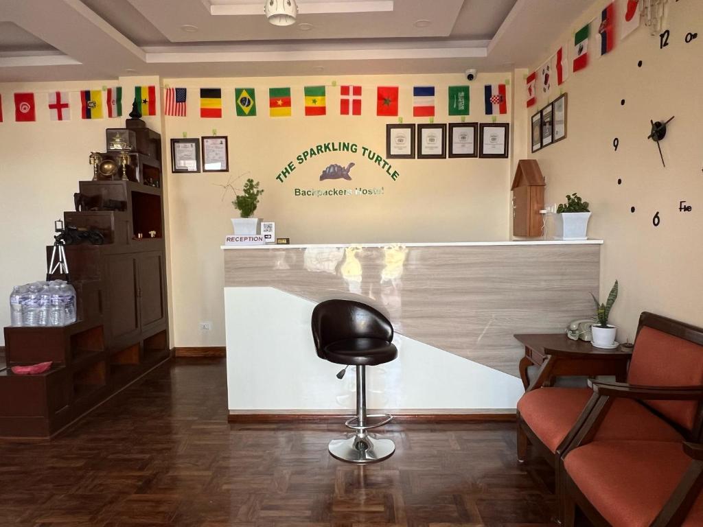 Lobby, The Sparkling Turtle Backpackers Hostel in Kathmandu