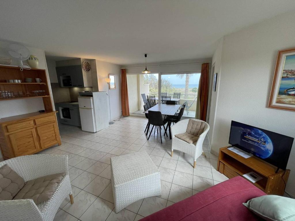 T3 6 pers avec piscine et accès direct plage - Saint-Cyprien - FR-1-106-101 - 4
