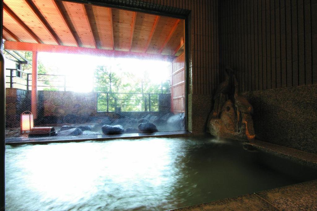 Hot spring bath, Hananoyado Fukuya in Hakone