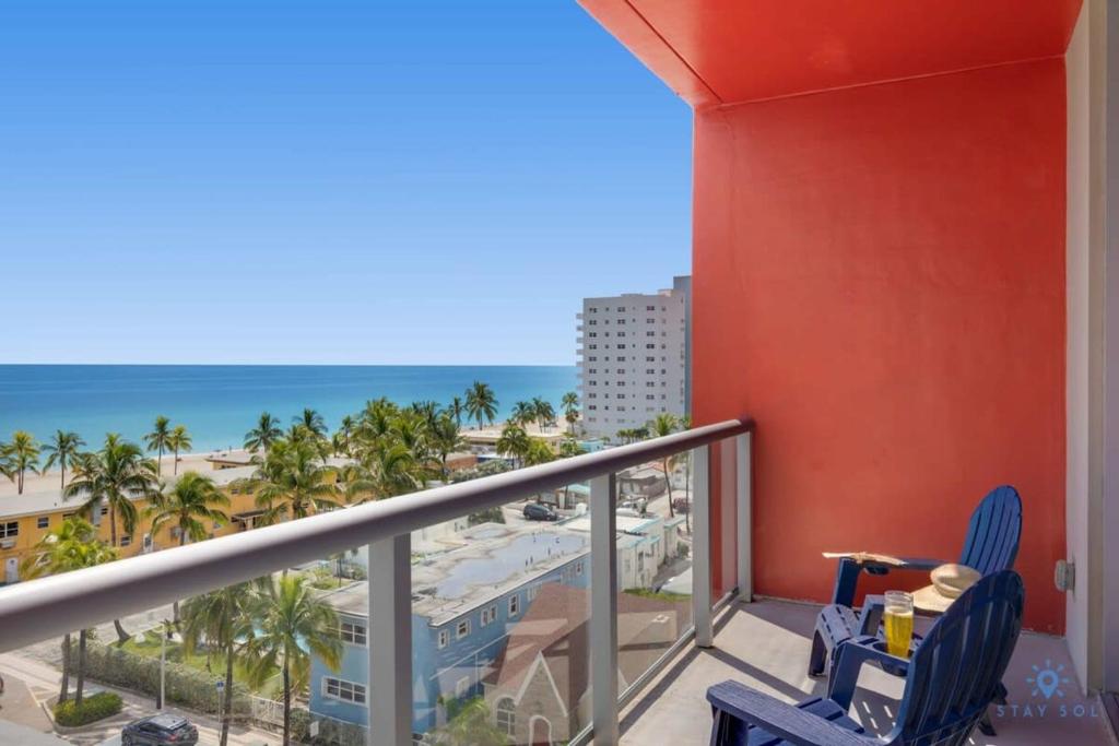 Ocean View Balcony - Rooftop Pool & Hot Tub - Gym, Hollywood