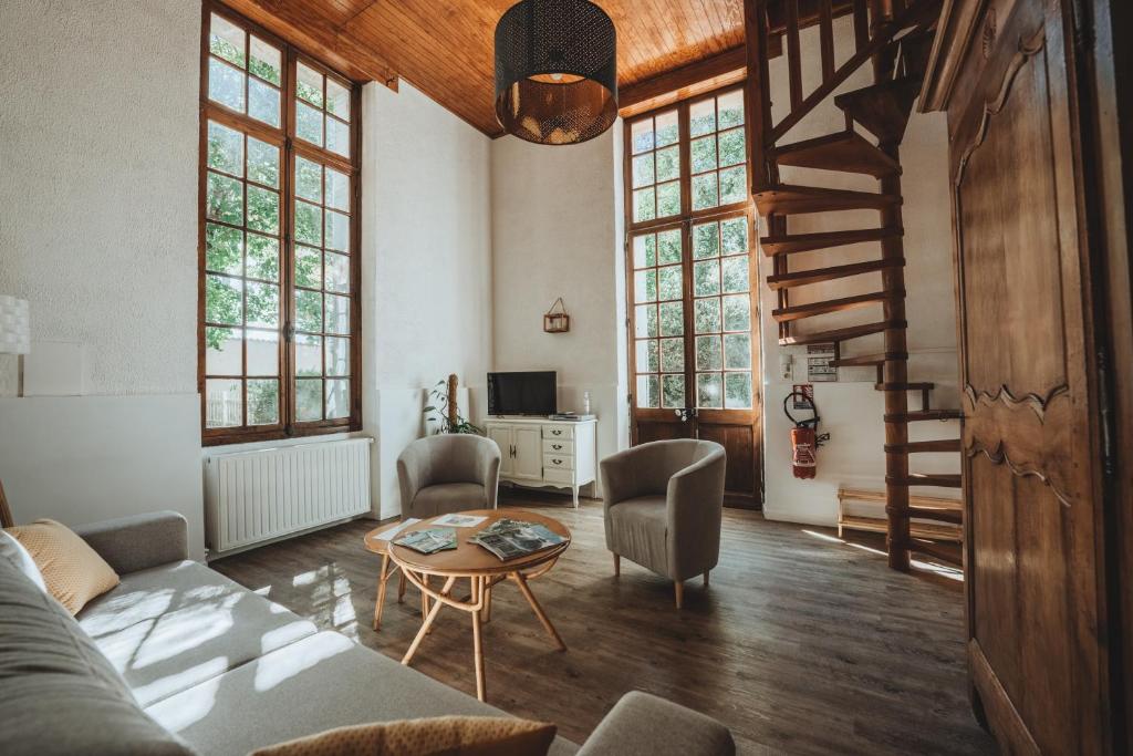 Château du Guérinet 共用ラウンジ/TVエリア