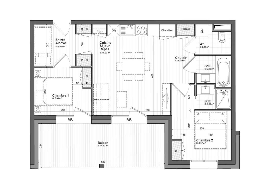 Appartement neuf 50m², 2 chambres, WIFI, parking couvert - FR-1-293-398 - 2