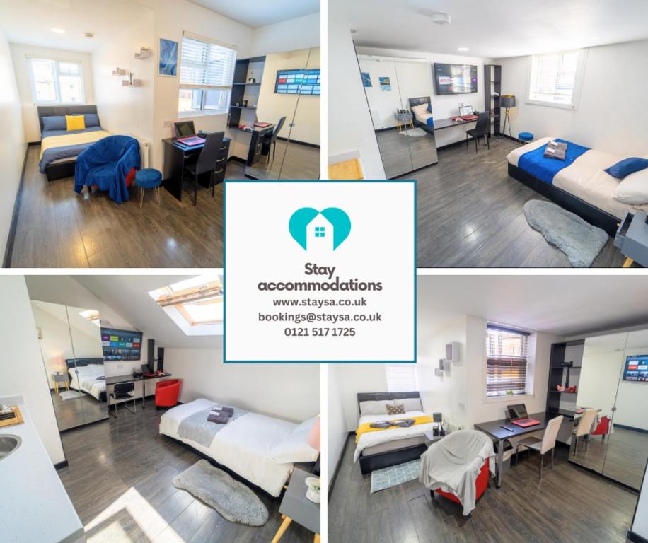 STAYSA Equipped studios near QE and UOB in GuestHouse close to the city!, Birmingham
