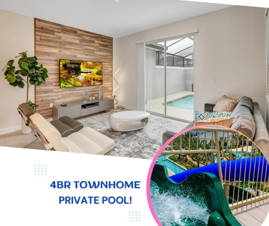 Private Pool 8 Min to Disney STL121, Kissimmee