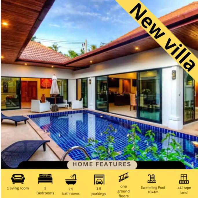 Villa chambertin - Spacious 2 bedrooms with pool, Ban Saiyuan (1)