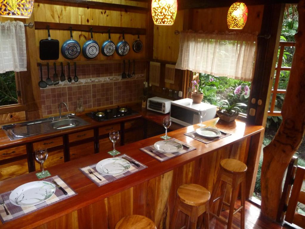 Kitchen, Topos Tree House in Cahuita