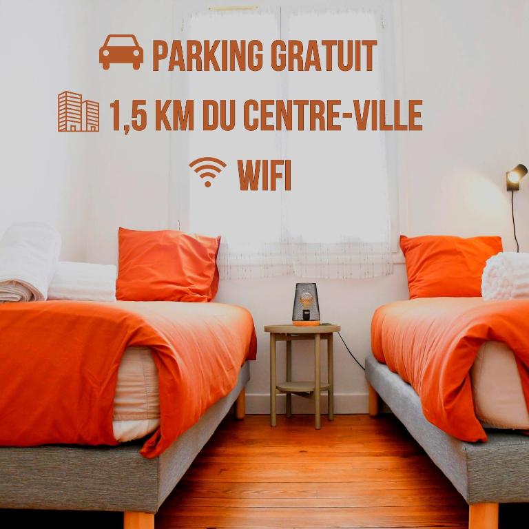 Vue Pyrénéenne Élégante avec 2 chambres, Tarbes